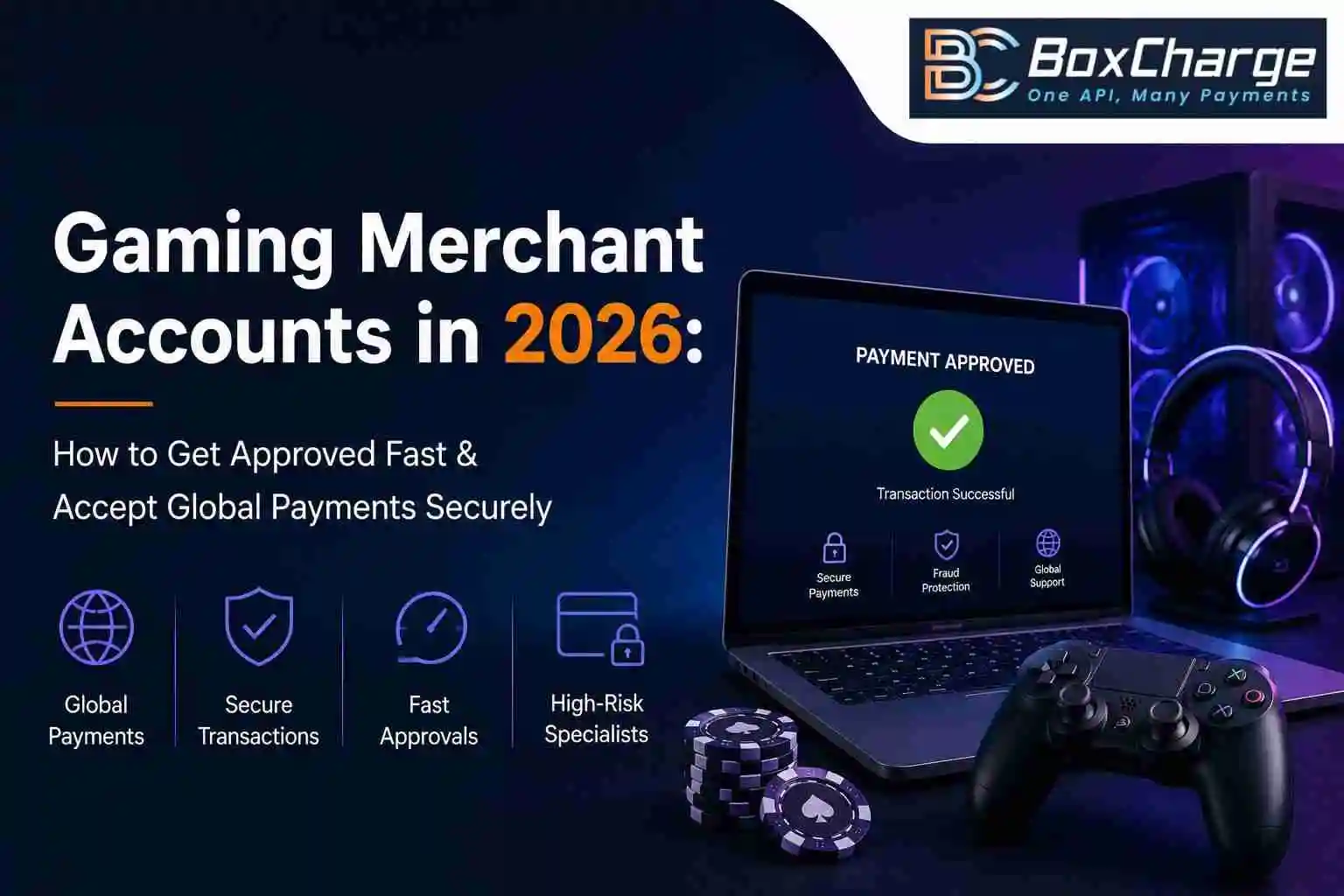 Gaming Merchant Accounts in 2026: How to Get Approved Fast & Accept Global Payments Securely — BoxCharge Blog