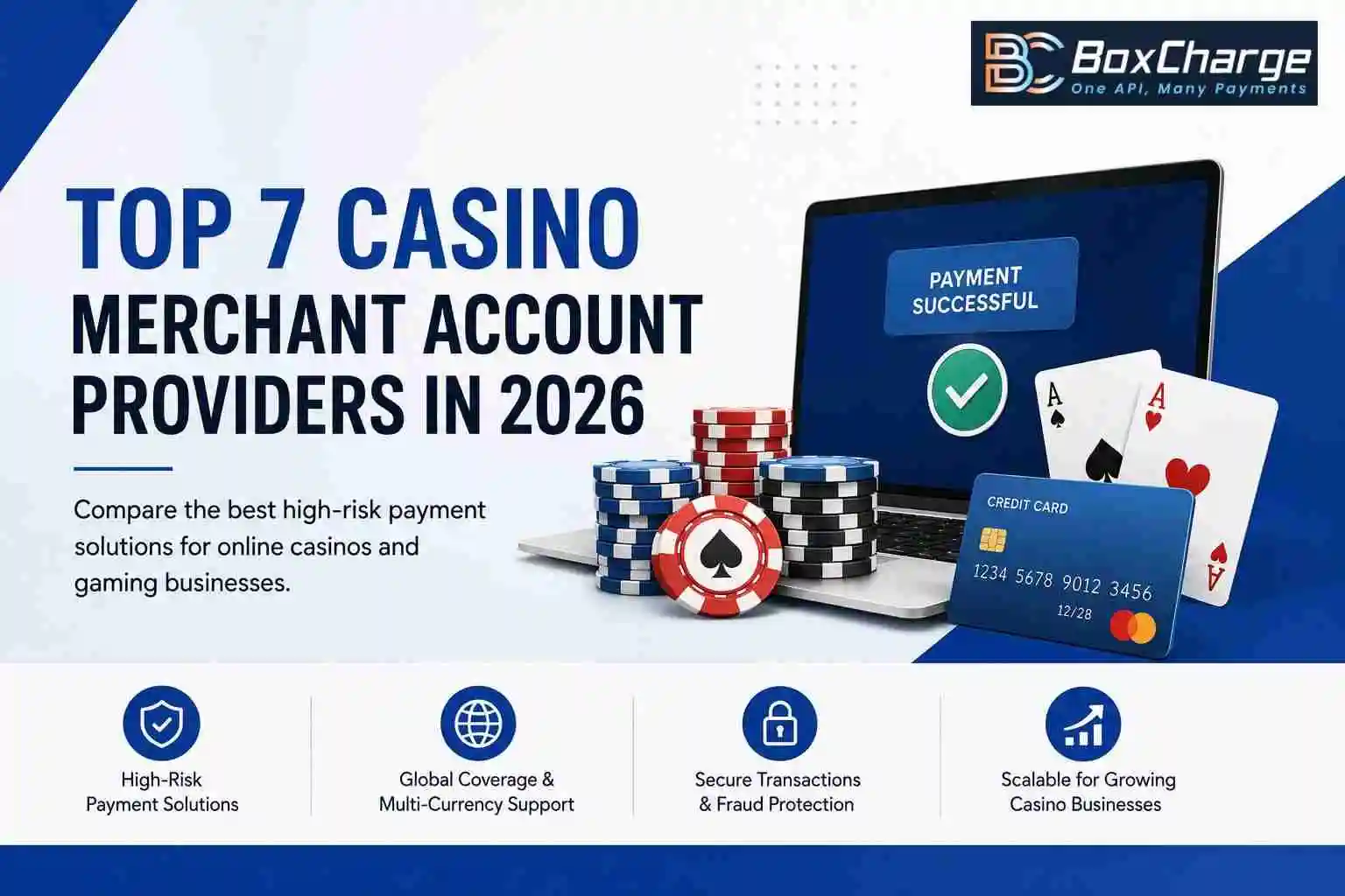 Top 7 Casino Merchant Account Providers for High-Risk Businesses in 2026 — BoxCharge Blog