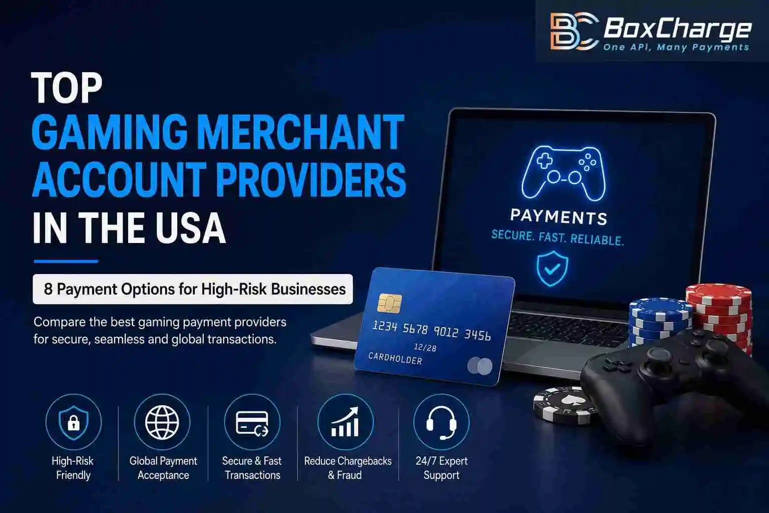 Top Gaming Merchant Account Providers in the USA: 8 Payment Options for Gaming Businesses — BoxCharge Blog