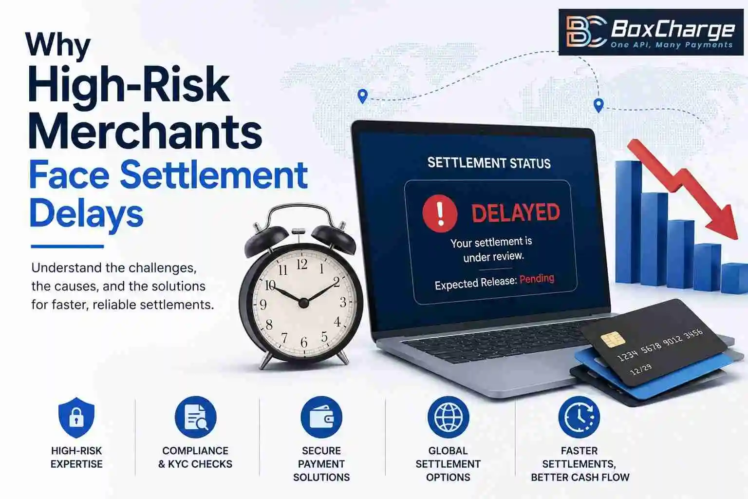 Why High-Risk Merchants Face Settlement Delays — And How to Build a More Reliable Payment Flow — BoxCharge Blog