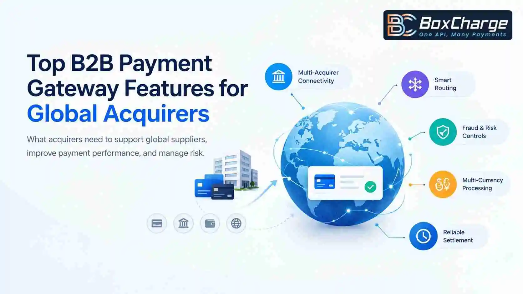 Top B2B Payment Gateway Features for Acquirers Serving Global Suppliers — BoxCharge Blog