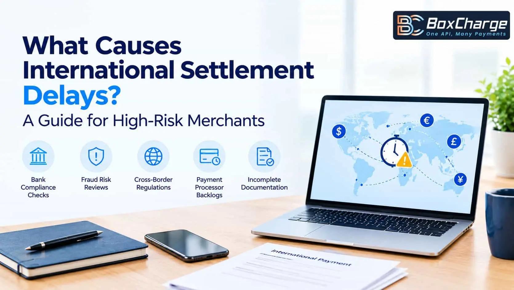 What Causes International Settlement Delays? A Guide for High-Risk Merchants — BoxCharge Blog