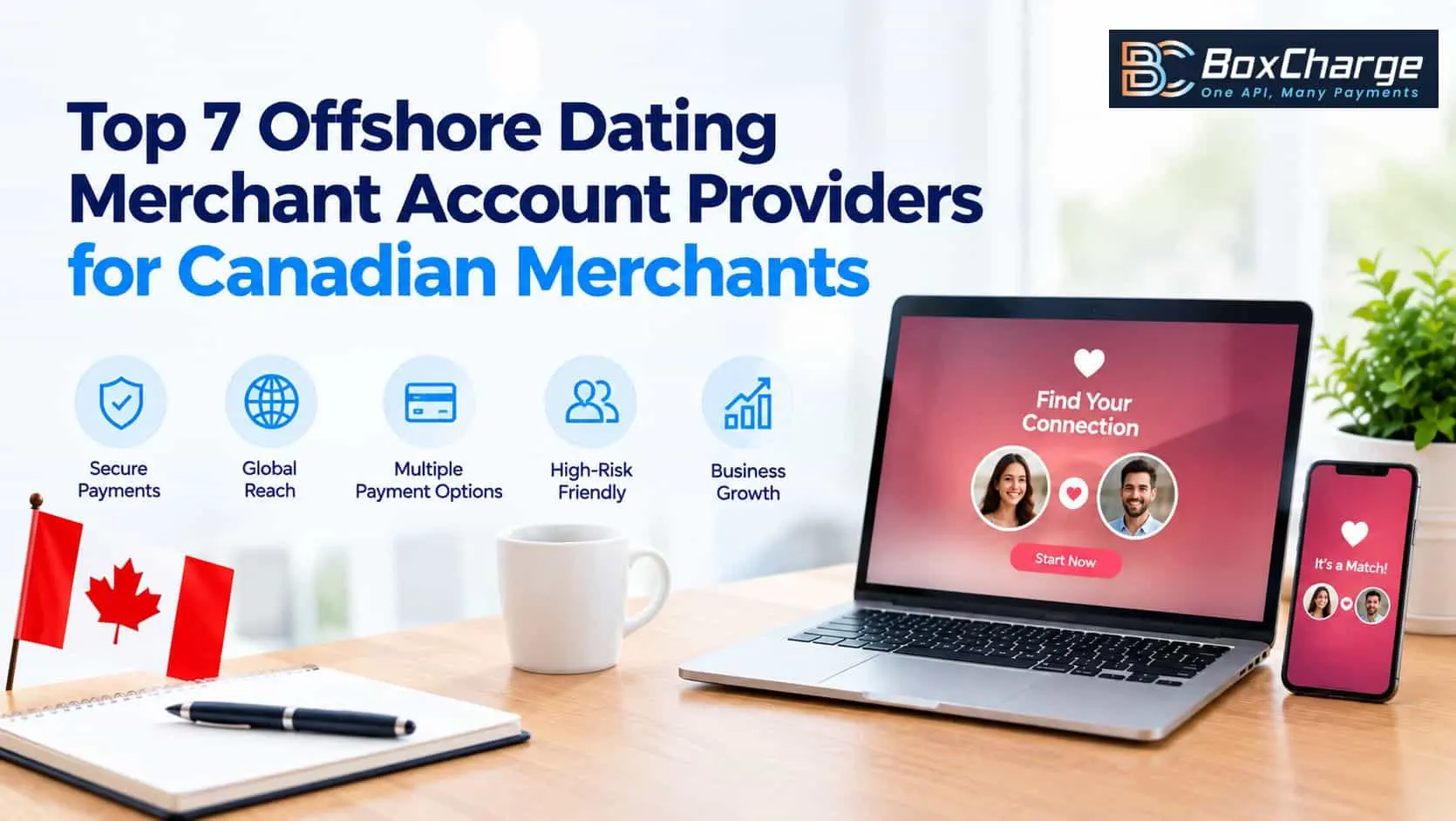 Top 7 Offshore Dating Merchant Account Providers for Canadian Merchants — BoxCharge Blog