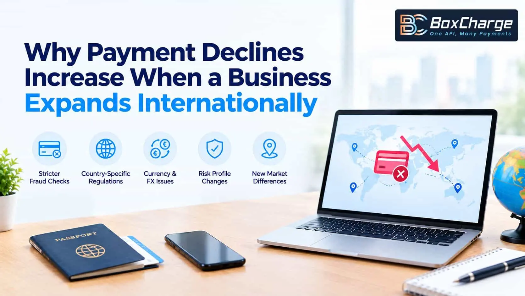Why Payment Declines Increase When a Business Expands Internationally — BoxCharge Blog